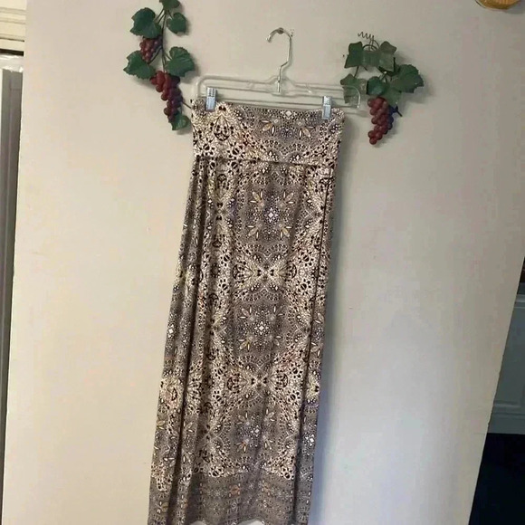 Women's Artisan NY Size Small Navy/Orange Multi Color Maxi Skirt - Picture 5 of 9